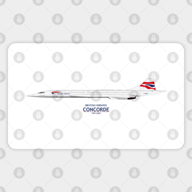 British Airways Concorde 1997 To 2003 Magnet by SteveHClark